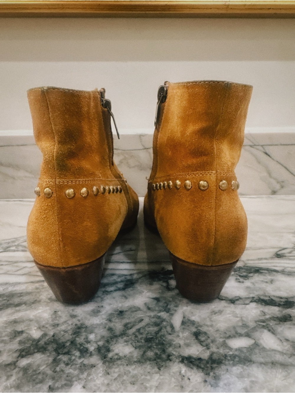 Saint Laurent Suede Booties - Picture 3 of 5